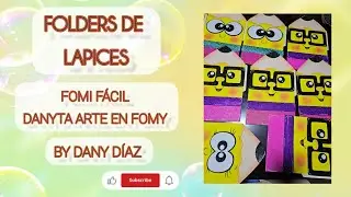 Como hacer un l&aacute;piz grande para folder #foami #gomaeva #manualidades #hechoamano #craft  #escuelas 