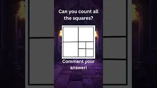 Can you count all the squares? #time #logic #music #riddles #letters #numbers #song #shorts #maths