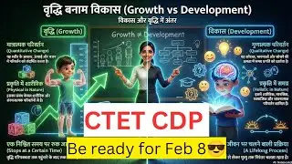 CTET CDP 2026 Growth vs Development || Clear Your Doubt|| #ctet2026 #ctetfeb2026 