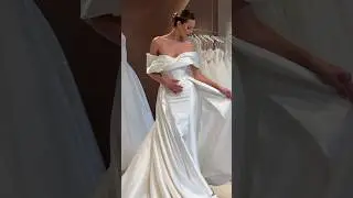 Rita dress gives away sensuality while remaining sophisticated and royal 🤍 #MillaNova #bridal #gown