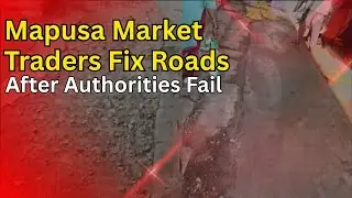 Mapusa Market Traders Fix Roads After Authorities Fail