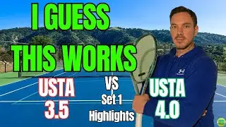 USTA 3.5 vs USTA 4.0 Tennis | Testing a New Winning Strategy! (Highlights)
