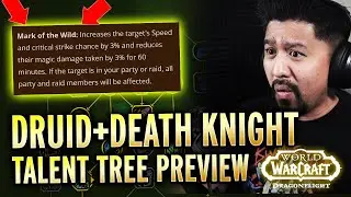 FIRST LOOK Dragonflight Talent Trees For Druid, Death Knight All Specs