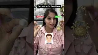 Earrings as per ur face shape Subscribe us shop - www.sajanabyshagun.com or whatsapp us 7060312229📲