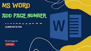 Microsoft Word Tutorial || Adding page number || Adding watermark