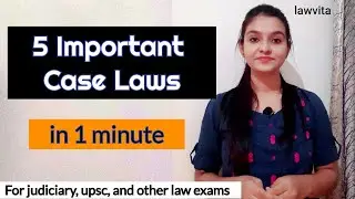 Indian Constitution 5 Landmark Case Laws in 1 minute/ Polity case laws videos