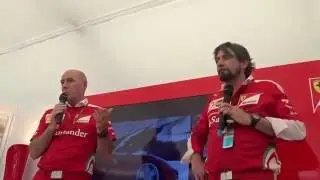 Jock Clear Q&A in the Paddock Club - 2016 Hungarian GP