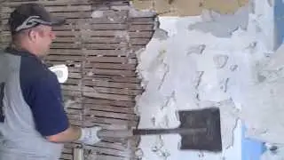 DIY how to remove lath and plaster part 1 Plaster