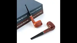 IDEA PIPES  Handmade  Briar Wood Tobacco Pipes Smooth Finished Panel Shape
