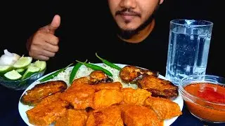 DELICIOUS BEEF CURRY, EGGPLANT FRY, EXTRA GRAVY, WHITE RICE, @ARSUNPRUBEL , ASMR MUKBANG, FOOD VLOG