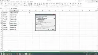 Creating a Cross Classification Table in Excel