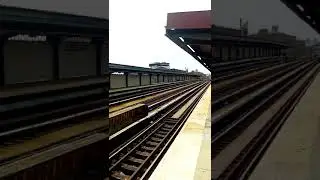 Queens Manhattan Bound R160A R179 J express local trains Work Freight Diesel Train at Chauncey St