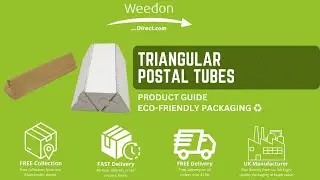 Eco-Friendly Triangular Postal Tubes - No Plastic End Caps Required!