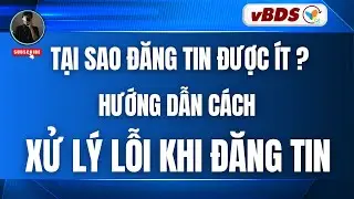 vBDS | Hướng Dẫn C&aacute;ch Xử L&yacute; Lỗi Khi Đăng Tin Bất Động Sản Được &Iacute;t?
