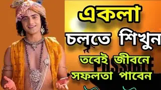 সফলতা পেতে একা চলতে শিখুন।Bhagavad Gita Life Lessons|Success Motivation|Shri Krishna Wisdom