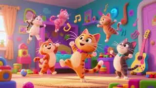 Piosenka &bdquo;Koci wąsik wiggle&rdquo; 🐱🎶 | Zabawna piosenka do tańca dla dzieci