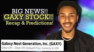(GAXY) STOCK NEWS, RECAP, & PREDICTIONS! Is Galaxy Next Generation Stock A Buy NOW? GAXY Stock News!