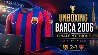 Barcelona jersey RETRO kit 2005/2006 (Champions League) Unboxing & Review / ASMR