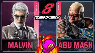Tekken 8 Malvin (VICTOR) VS Abu Mash (RAVEN)🥊 鉄拳8🥊4K 60ᶠᵖˢ🥊T8🥊TK8 #tekken