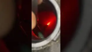 Speckled Diesel Fuel Tank. Sugar Remains?  Olight I3teos flashlight.