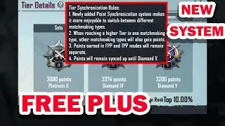 Tier Synchronization Rules | {PUBG/BGMI} New Update | FREE PLUS IN PUBG/BGMI In Hindi