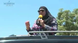 MHE. RAIS SAMIA AKIWASALIMIA WANANCHI WA SOMANGA AKIWA NJIANI KUELEKEA JIJINI DAR ES SALAAM