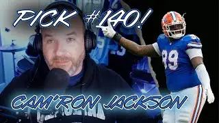 Run stopping GIANT Cam'ron Jackson goes to the Carolina Panthers at pick 140! Lets deep dive!