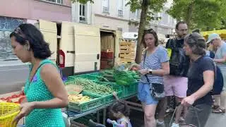 March&eacute; de l&rsquo;Estacade in Grenoble, France June 2022