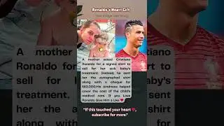 Cristiano Ronaldo&rsquo;s Kindness 💖⚽#shorts #ronaldo |Frame Story