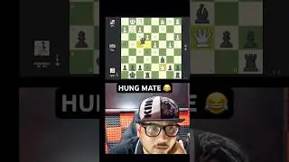 Bullet Chess live #chess Hung Mate To save queen 😂