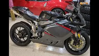 MV Augusta Front Wheel Removal Tire Install