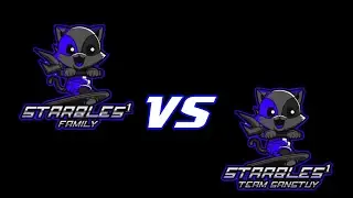 Latihan team.  STARBLES FML  VS  STARBLES SNS pertandingan yang  sengit