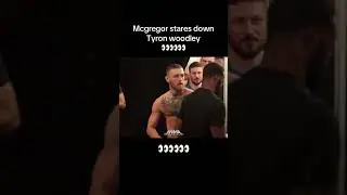 Mcgregors stares at tyron woodley #conormcgregor #mma #ufc #scary #tyronwoodley #fyp #trending