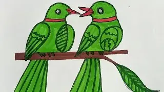 Happy new year 2026 drawing // 😳👌parrots drawing // #happynewyear2026 #newyear #drawing #parrot 