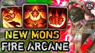 NEW MONS! FIRE ARCANE WEAPON- Summoners War RTA