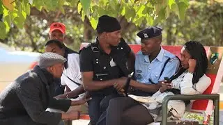 Robbing a Police Officer in Public Prank