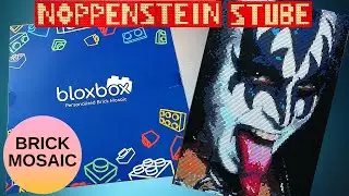 Bloxbox Brick Mosaic Review | Riesen Kiss Gene Simmons The Demon Mosaik aus 13824 Noppensteinen