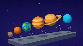 Bouncing Planets Animation | Fun Space Physics