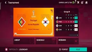 Fifa Mobile World Cup 2022 - Portugal vs Korea | Legendary Level | Ultra Graphics