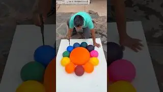 It&rsquo;s Like Painting With Explosions! 💥🎨 | ASMR Balloon Pop 🎈 #shorts