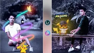 Pokemon Pikachu Photo Editing || PicsArt Editing Tips, lightroom Presets Tutorial 2020