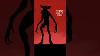 Stranger things monster size comparison #size #strangerthings #strangerthings4 #strangerthingsedit