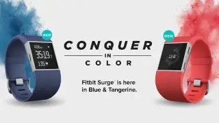 Fitbit Surge New Blue & Tangerine