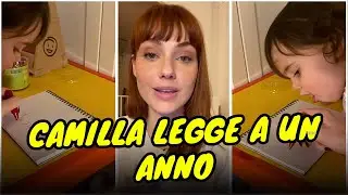 Camilla legge il suo nome ad un annoCamilla legge il suo nome ad un anno