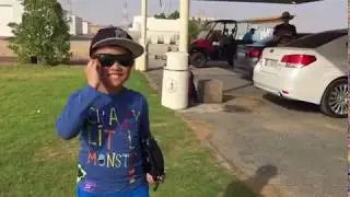 Youngest RC Pilot flying Helibug Trex700-DFC Gasser/Petrol/Benzin - From Dubai UAE