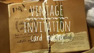 How to make a simple save the date card | vintage look | malayalam