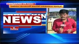 High Security at Warangal Enumamula Market Yard | Farmers Fires On Police Over New Rules | HMTV