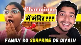 When Desis go to HYDERABAD😲Charminar ya Mandir? Vlog 691