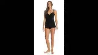 Miraclesuit Women's Rock Solid Marina Tankini Top | SwimOutlet.com