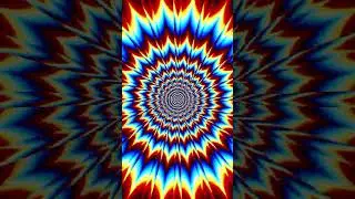 Chromatic Evolution . #trippy #opticalillusion #opticart #colorful #loop #music #musicvisuals